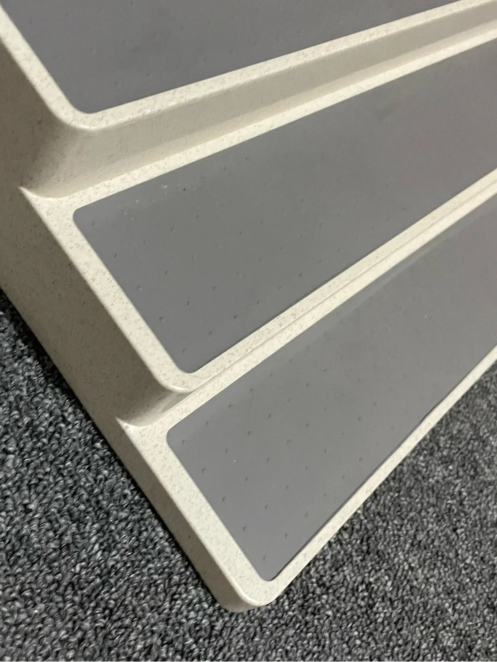 Non-Branded Gray and Cream 3-Tier Home Organizer Stand